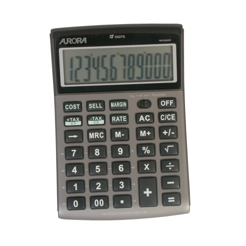 1-CALCULADORA AURORA SOBRETAULA DT661 12DIGIT