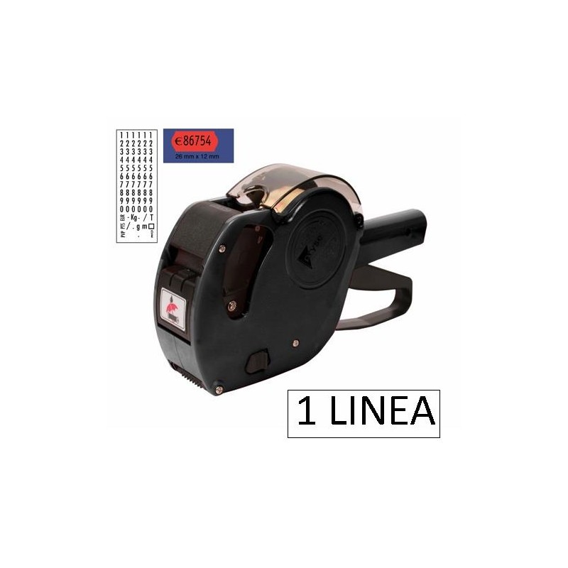 1-MAQUINA ETIQUETAR MX2612 NEGRE 1LINEA 6DIG.