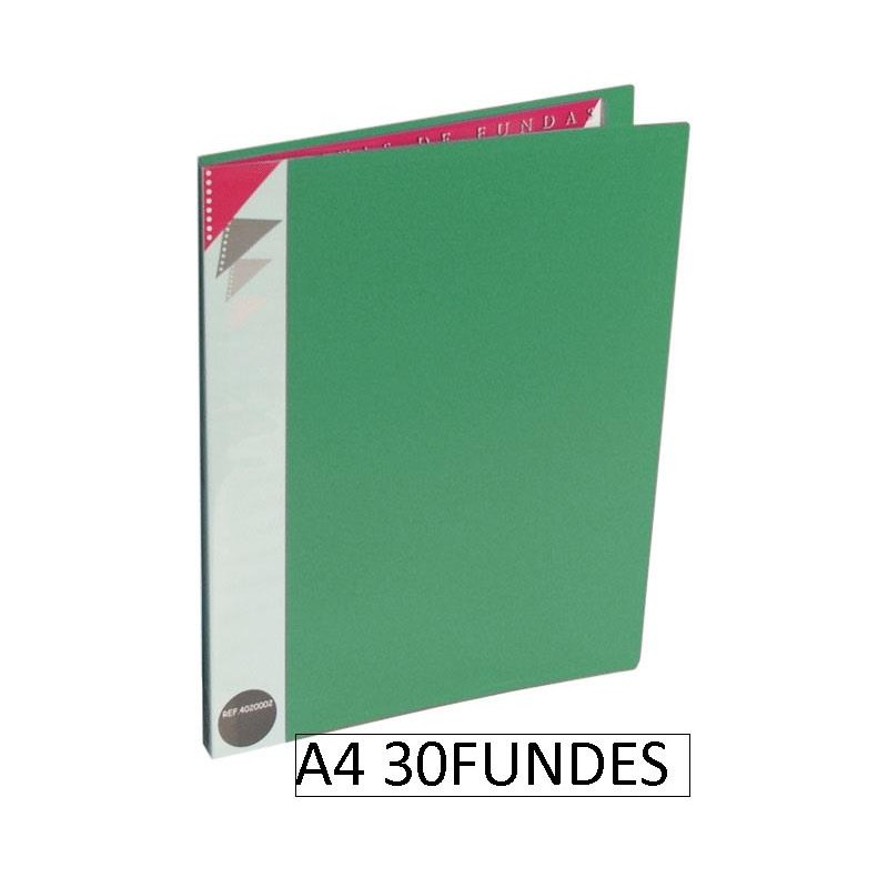 1-CARPETA 30 FUNDES PP A4 VERD D.KING