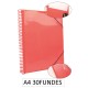 1-CARPETA ESPIRAL 30 FUNDES A4 TARONJA(12)