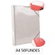1-CARPETA ESPIRAL 50 FUNDES A4 TRANSPARENT