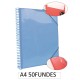 1-CARPETA ESPIRAL 50 FUNDES A4 BLAVA