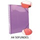 1-CARPETA ESPIRAL 50 FUNDES A4 LILA