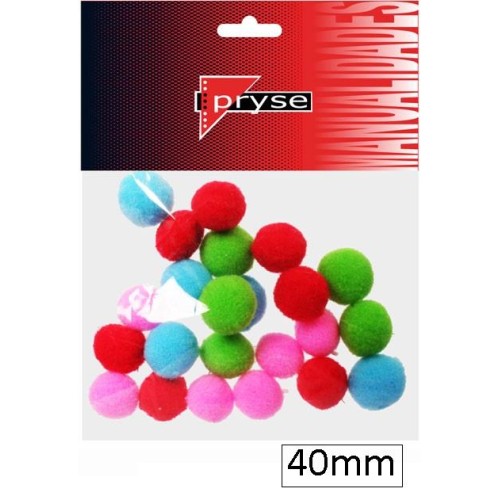 50-POM POM 40MM COLORS SURTITS