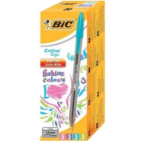 1-BOLIGRAF BIC CRISTAL FUN SURTITS(20)