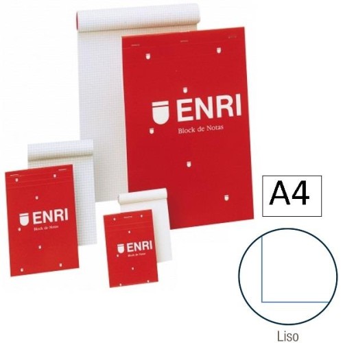 1-BLOC NOTES A4 80F.LLIS VERMELL ENRI (5)