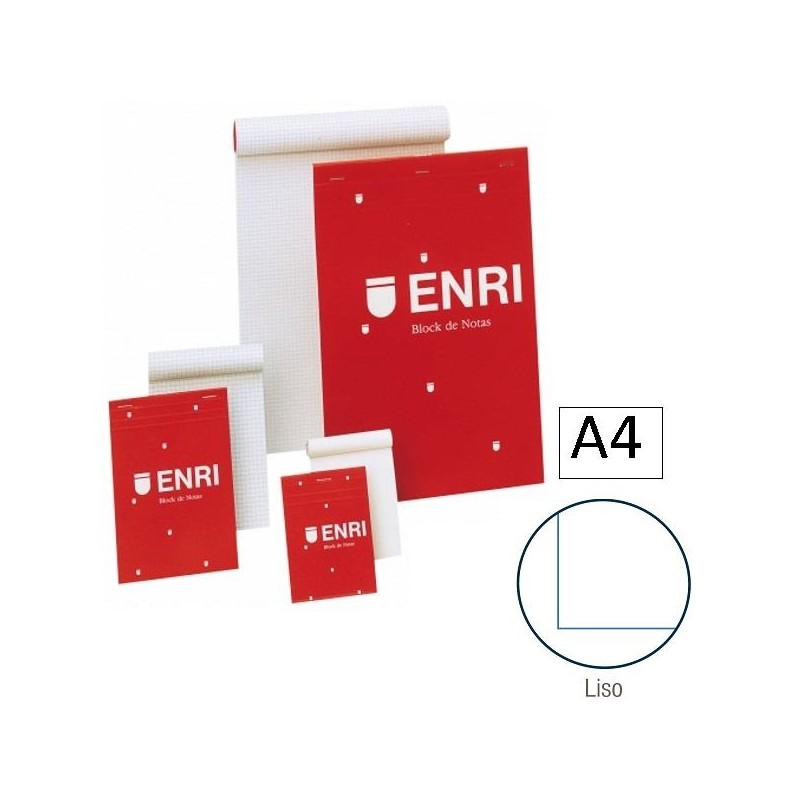 1-BLOC NOTES A4 80F.LLIS VERMELL ENRI (5)