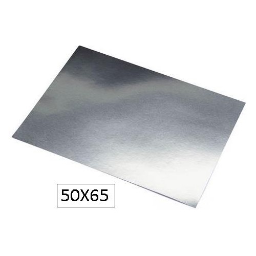 1-CARTOLINA 50X65 METAL.LITZADA PLATA (120)