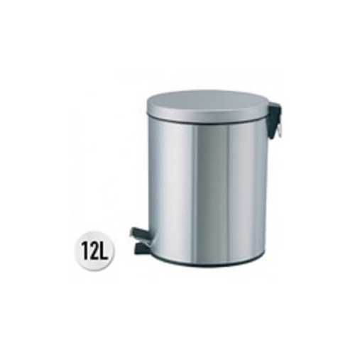 1-PAPERERA INOXIDABLE AMB PEDAL DE 12 LITRES