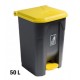 1-PAPERERA PLASTIC T/GROGA A/PEDAL 50 LITRES