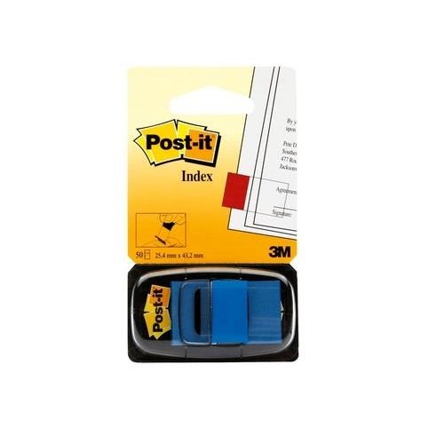 1-DISPENSADOR 50 POST-IT INDEX 680-2 BLAU