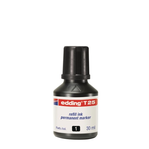 1-TINTA RECANVI T-25 NEGRA 30ML.