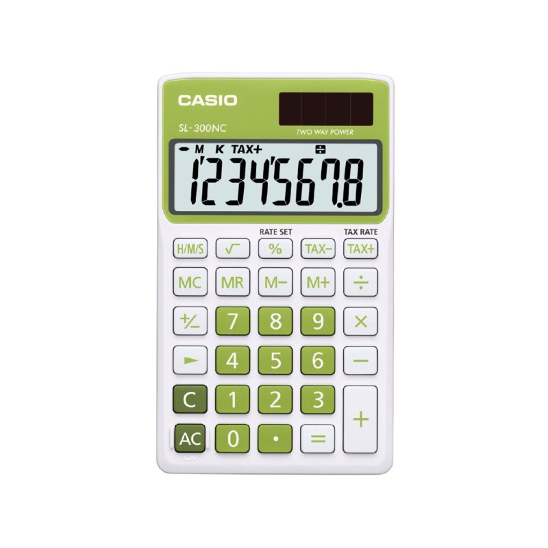 1-CALCULADORA CASIO SL-310UC-GN VERD