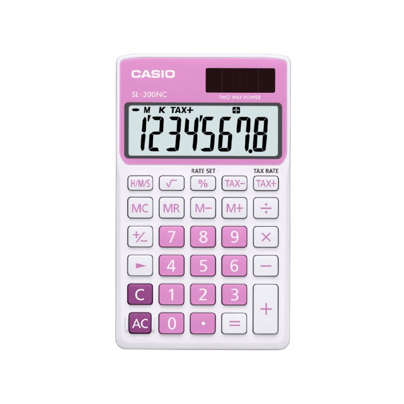 1-CALCULADORA CASIO SL-310UC-PK ROSA