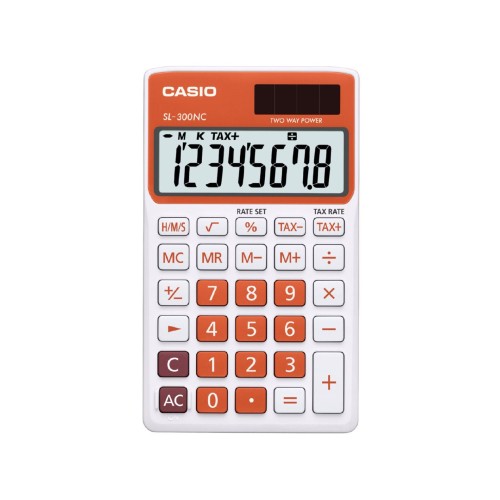 1-CALCULADORA CASIO SL-310UC-RG TARONJA