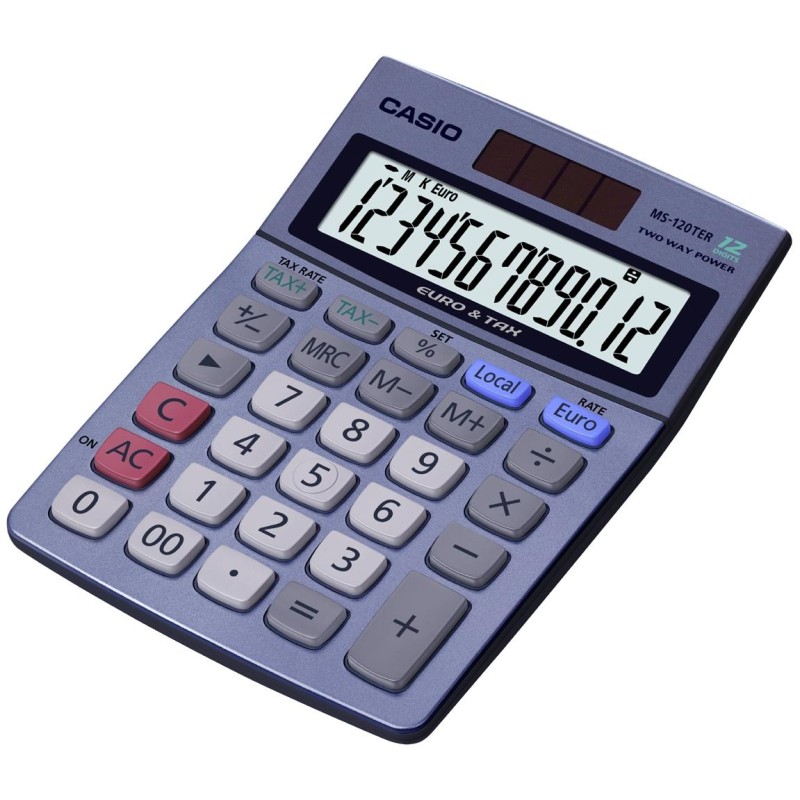 1-CALCULADORA 12 DIGITS CASIO MS-120EM